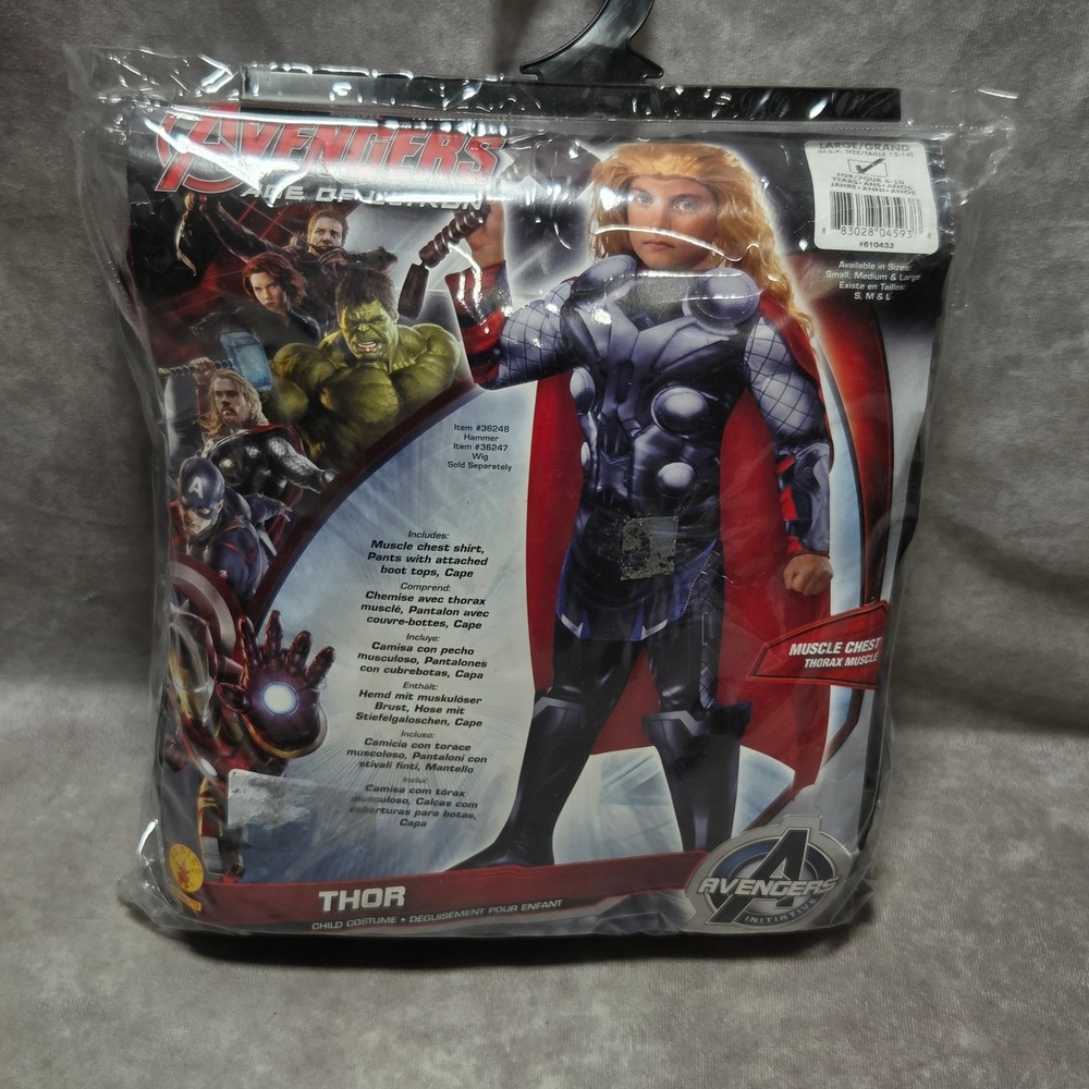Marvel Avengers Age of Ultron Thor Muscle Chest Child Costume Large 12-14 610433